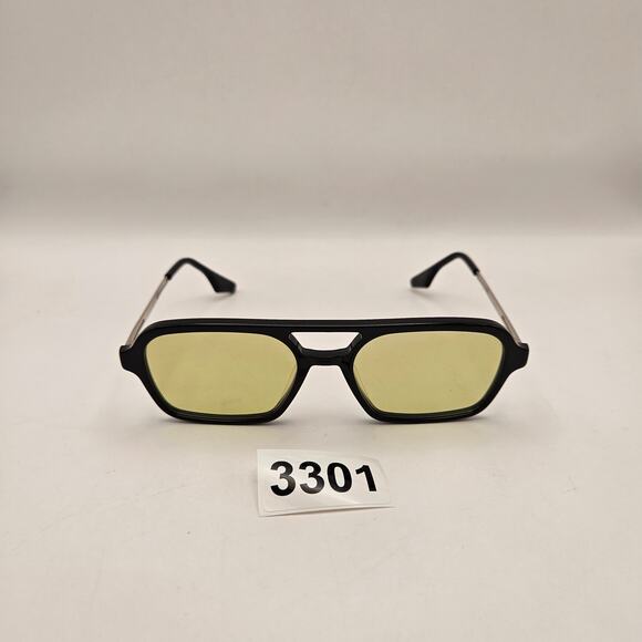 GENTLE MONSTER Accessories - GENTLE MONSTER KINGS 01 BLACK SILVER YELLOW TINT SUNGLASSES KOREA